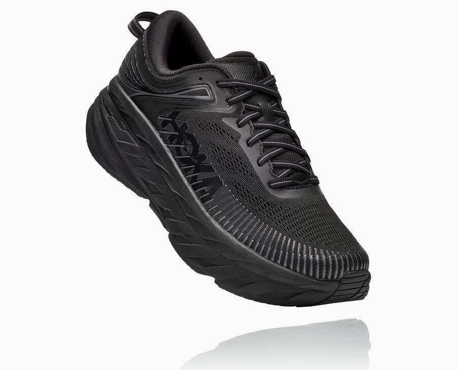 Zapatillas Running Hoka One One Hombre - Bondi 7 - Negras - ONR398064